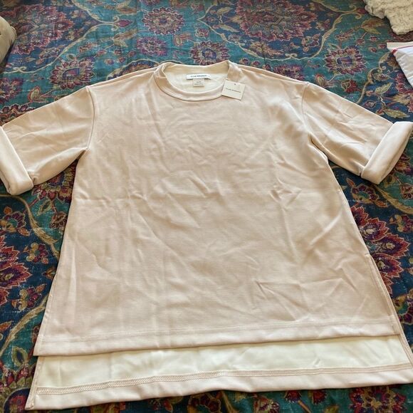 CLUB MONACO
Side Slit Top With Hi-Lo Hem- Beige - Picture 7 of 7